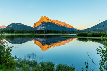 Mount Rundle at Sunset