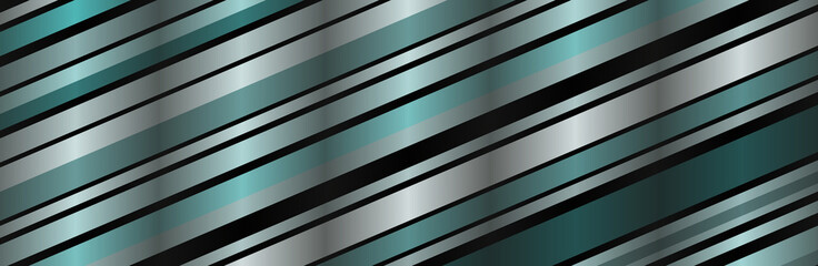 Obraz premium blue, gray, turquoise and black stripes in different shades diagonally with vertical gradients. banner, background