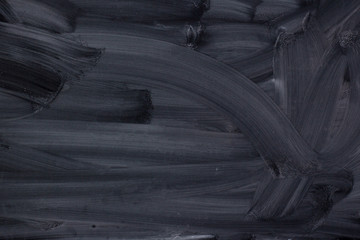 surface of the chalk Board is black with the texture of streaks of erased chalk