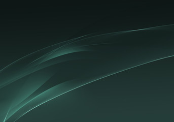 Abstract background waves. Hunter green abstract background for business card or wallpaper