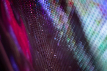 CloseUp LED blurred screen. LED soft focus background. abstract background ideal for design.