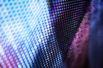 CloseUp LED blurred screen. LED soft focus background. abstract background ideal for design.