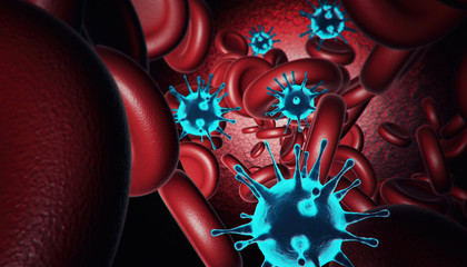 New coronavirus 2019-ncov. 3D illustration