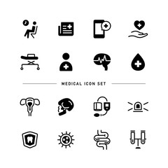 Fototapeta premium MEDICAL ICON SET
