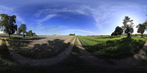 Ground road HDRI Panorama