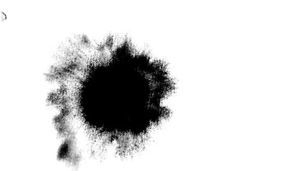 Streaks of black on a white background