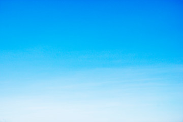 Fantastic soft white clouds against blue sky and copy space.