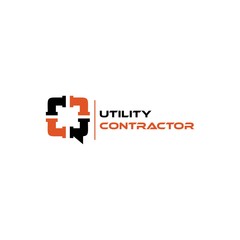 Obraz premium Utility Contractor Logo Simple and Company