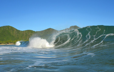 OCEAN  WAVE CARIBBEAN SEA VENEZUELA