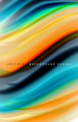 Abstract background - fluid color gradient waves, with dynamic motion line effect. Vector Illustration For Wallpaper, Banner, Background, Card, Book Illustration, landing page