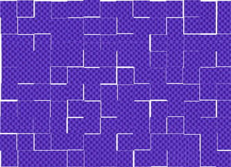 Blue textured tiles form a maze wallpaper