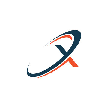 initial letter x logo vector design