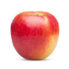 Ripe apple isolated on white with clipping path.