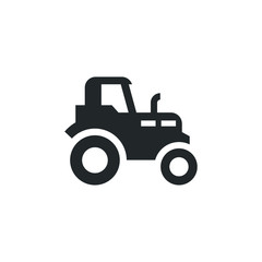 Tractor icon template color editable. Tractor symbol vector sign isolated on white background illustration for graphic and web design.