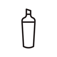 Highlighter pen icon in trendy outline style design. Vector graphic illustration. Highlighter pen icon for website design, app, logo, and ui. Editable vector stroke. EPS 10.
