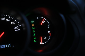 speedometer and tachometer