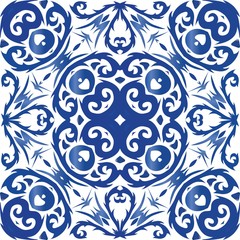 Antique portuguese azulejo ceramic.