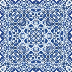 Traditional ornate portuguese azulejo.