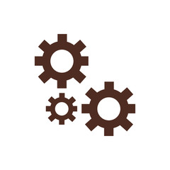 machine gears assembly piece icon