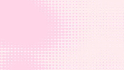 Dot pink white pattern gradient texture background. Abstract pop art halftone and retro style.