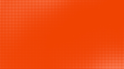 Dots halftone orange color pattern gradient texture with technology digital background. Dots pop art comics with summer background.