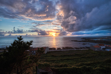 puesta de sol