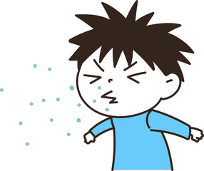 咳エチケット子供４