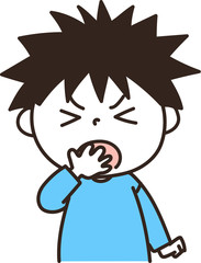 咳エチケット子供５