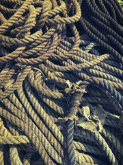 Close up of nautical rope