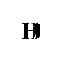 HJ H J Logo Icon Vector Template