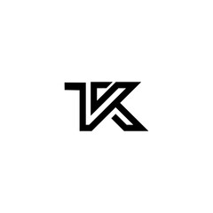 TK KT T K Logo Icon Vector Template