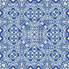 Antique azulejo tiles patchwork.