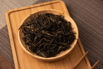 Fototapeta na wymiar The black tea that is often drunk in Asia is called Tieguanyin. This is a kind of thing that the Oriental likes