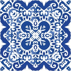 Ornamental azulejo portugal tiles decor.
