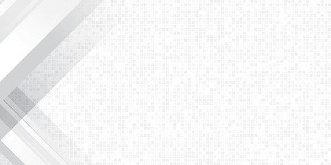 Modern white background with silver light shiny box square rectangle effect vector illustration