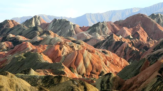 danxia rainbow mountai in China
