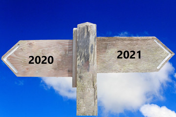 Signpost on the Isle of Anglesey coastal path, Wales, UNited Kingdom