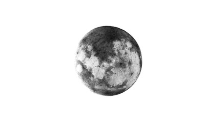 Full moon texture /  It is the fifth-largest satellite in the Solar System, and by far the largest among planetary satellites relative to the size of the planet that it orbits.