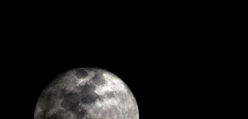 Full moon texture /  It is the fifth-largest satellite in the Solar System, and by far the largest among planetary satellites relative to the size of the planet that it orbits.