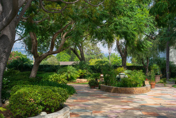 Fototapeta premium California peaceful courtyard