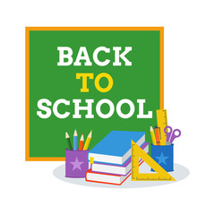 Back To School Vector Design and School Element Icon Vector