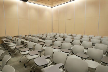 a Empty seat lecture hall. no people.