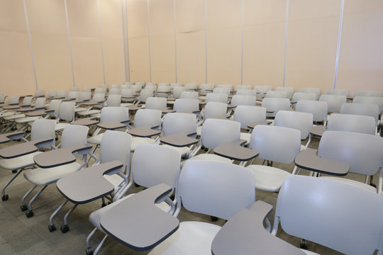 A Empty Seat Lecture Hall. No People.