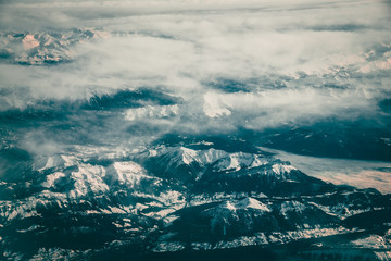 vista aerea alpes 