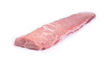 raw meat isolated on white background