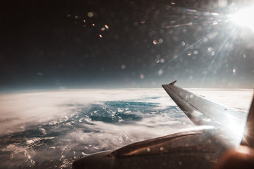 vista aerea desde el avion 