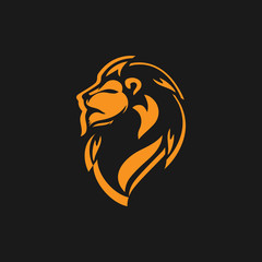 Lion Logo Template vector icon illustration design