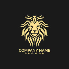 Lion Logo Template vector icon illustration design