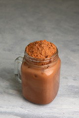 Milo Dinosaur drink ,popular in malaysia