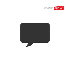 Speech Bubble Talk Icon Design Vector